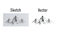 convert your drawing to digital vector art