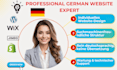 develop german wordpress website redesign german wordpress website deutsch wix