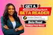 beta read critique novel, romance beta reader, mystery horror fiction novel