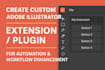 develop a custom adobe illustrator extension
