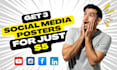 create trending social media graphic design