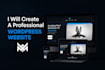 create a modern responsive and professional wordpress or wix website
