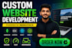 create fullstack websites,custom websites fullstack developer