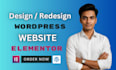 design a stunning wordpress website with elementor pro in 48 hours