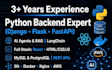 be your full stack web developer with python and js and deployment and support