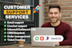 be your fulltime customer supporter by email and livechat