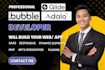 be bubble io bubble developer mvp, glide app bubble io developer adalo app