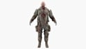 model rig 3d character model, 3d creature, zombie texture, ue5 control rig unity
