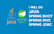 do java,spring boot,spring mvc, spring jdbc,rest projects