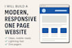 build a modern, responsive single page website