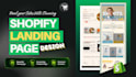 design a premium custom one product shopify landing page UI UX