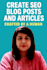 create SEO blog posts and articles crafted by a human