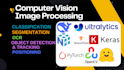 do computer vision, ocr, segmentation, object detection, and tracking