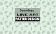 create professional seamless line art pattern designs for fabric, packaging, and
