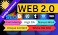 create 150 premium quality dofollow web 20 backlinks