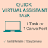 provide virtual assistance and creative designs