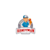 design impressive cartoon handyman heroes logo