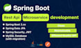 create rest API, microservices, web application using java spring boot