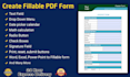 design and convert document into a fillable pdf form