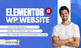 build elementor wordpress blog, wp blog design, modern layout in 72h