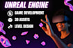 develop unreal engine games, ar VR solutions, and 3d environments