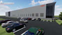 3d factory animation, industrial workflow, robotic warehouse process video