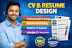 design professional CV or resume using coral draw