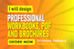 design professional workbooks, pdfs and brochures