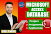 develop ms access database assignments and projects