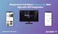 build your responsive react website with API integration