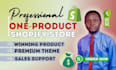 build a shopify one product dropshipping store, shopify pdp customization