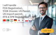 do fda registration, 510k dossier, US import permit, epa, epr registration uk