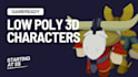 make low poly characters for you