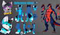 draw custom furry art, fursona character designs, furry headshots, badge for you