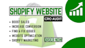 increase shopify sales with cro audit, shopify conversion rate optimization