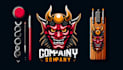 make different japanese tengu mask mascot logo for your company