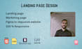 do html CSS landing page design with bootstrap and tailwind