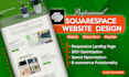 build squarespace website design, or rebuild squarespace website development