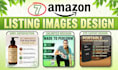 design high converting amazon listing images, infographics and a plus content