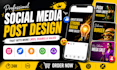 do social media post design