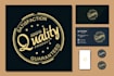 make embossed stamp seal logo with creative concept
