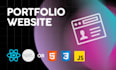 build a modern portfolio website with HTML, CSS, js, react js or next js
