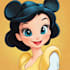 make a disney children cartoon illustration
