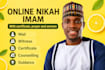 be your imam nikah online nikah blessed and valid