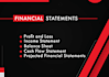 prepare financial statements, balance sheet and dcf