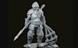 design 3d medieval character, trpg army,knight, ancient styled miniature,fan art