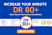increase domain rating 80 plus with high quality backlinks