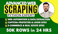 do web scraping, data scraping, data mining, data collection, python web scraper