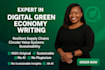 do digital green economy, resilient supply, assigned, circular value chains