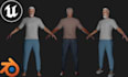 create realistic 3d animation, character animation in unreal engine or blender